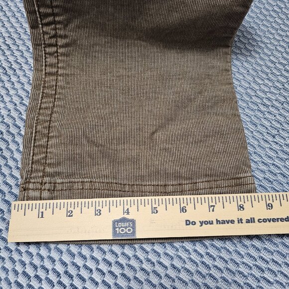 Unionbay Brown Micro-Corduroy Utility Pants Low Rise Y2K Gorpcore Size 9 - Picture 5 of 10